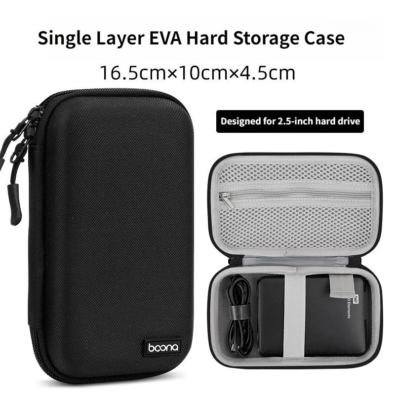 Hard Shell Electronics Travel Organizer for Chargers Mouse Cables Earphones HDD Digital Accessories