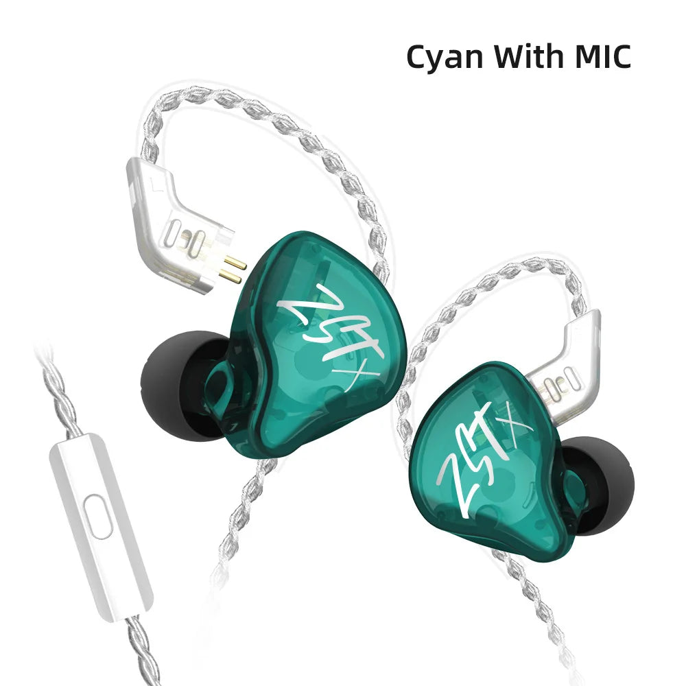 Wired In Ear Monitor Earphones with Detachable Cable and Noise Cancelling Microphone