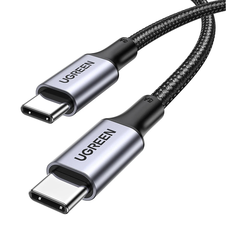 USB C to USB C 100W Fast Charging Cable with E Marker 5A PD for Laptops Phones Tablets