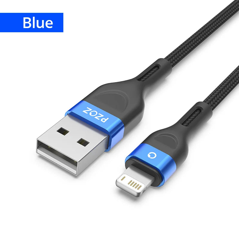Fast Charging Braided USB A Cable for iPhone and iPad – 2m 3m Durable Cable for Apple Devices