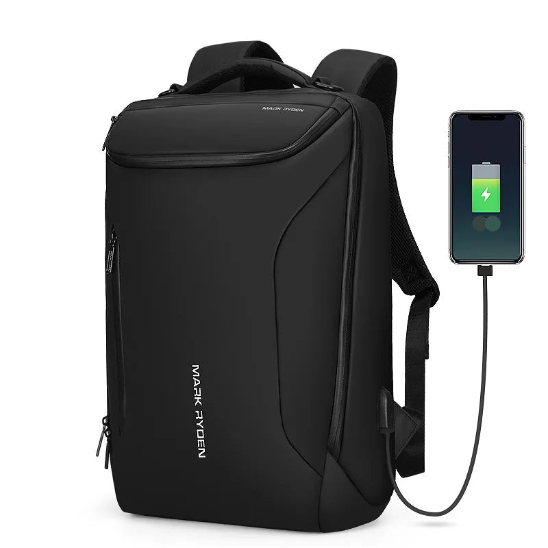 Anti Theft Stylish Water Resistant 15.6" Laptop Backpack with USB Charging and Organiser Pockets