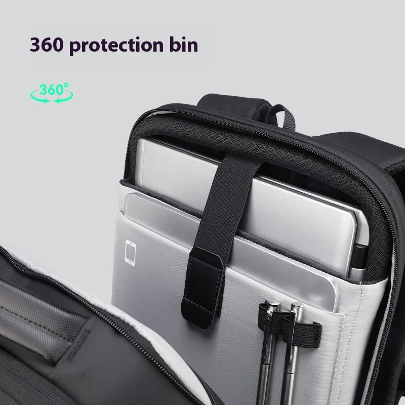 Modern Hardshell Business Laptop Backpack Water Resistant 15.6 Inch Bag for Work and University