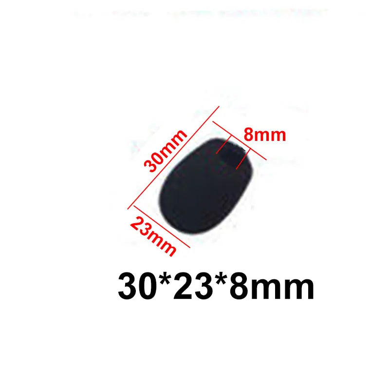 JCD 10pcs Mini Microphone Foam Covers, Windshield Sponge Mic Protectors for Headsets