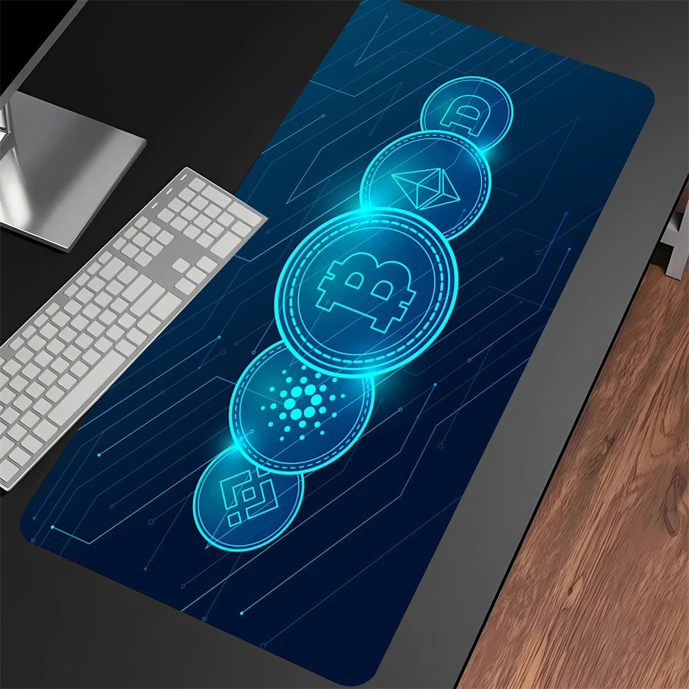Large Anti-Slip Gaming Mouse Pad with Comfortable Wrist Support and Durable Stitched Edges