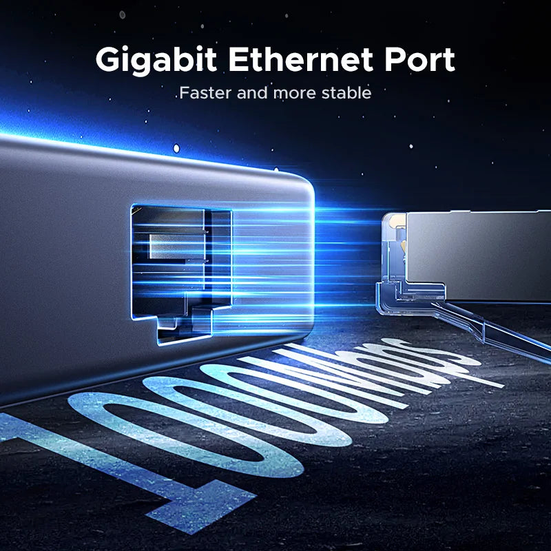 USB-C 7-in-1 Hub with 4K60Hz HDMI, Gigabit Ethernet, Power Delivery 100W, USB 3.0 Docking Station