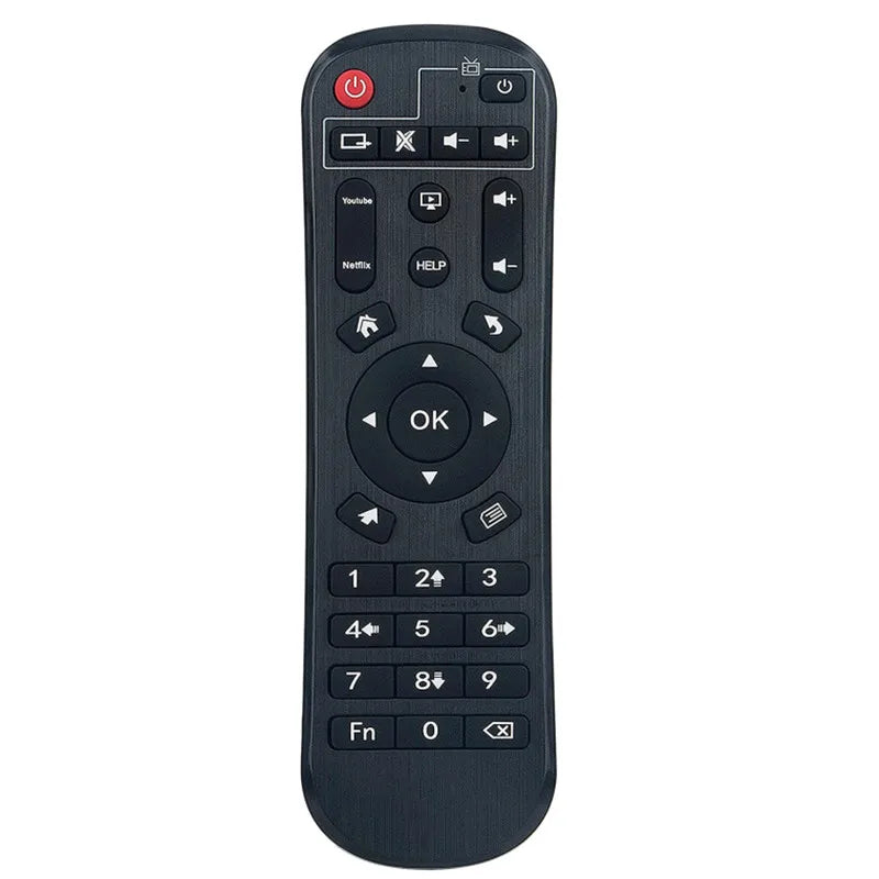 Replacement Remote Control for TV and Smart Set Top Boxes 433MHz Black
