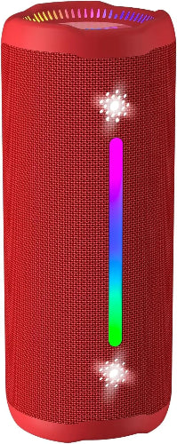 Outdoor Portable Bluetooth Speaker with RGB Lights Powerful Bass and IPX7 Waterproof Design