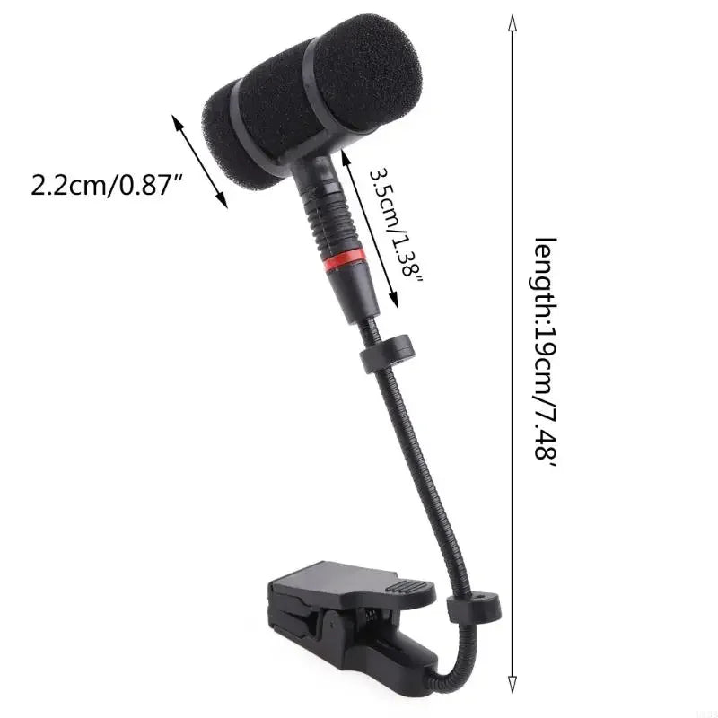 High-strength Microphone Clip Holder with Table Clamp for Saxophone and Live Streaming Use