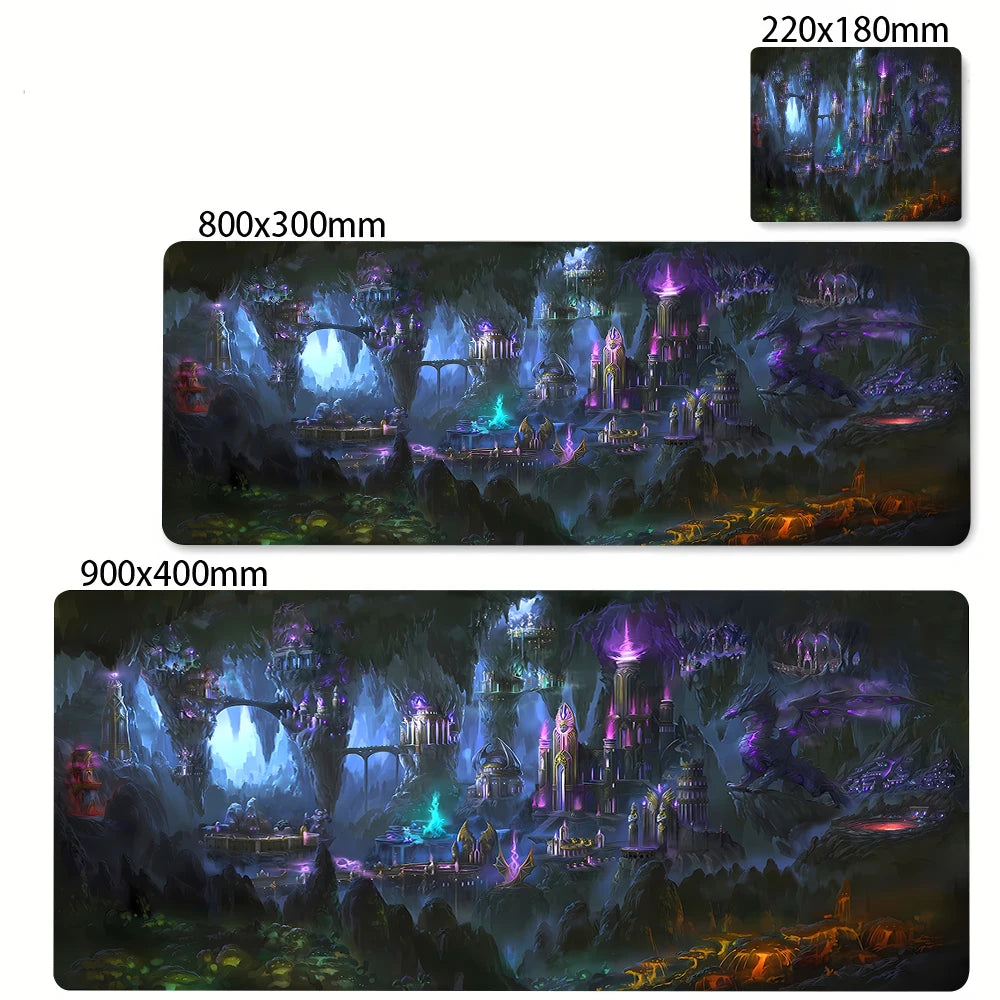 Large Extended Gaming Mouse Pad Desk Mat for Laptops Keyboard Office and Anime Themed Setups