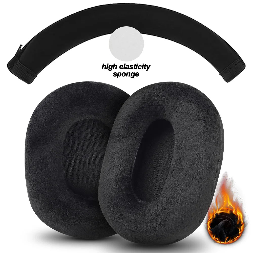 Premium Replacement Audio-Technica Oval Ear Pads Cushions for Over-Ear Headphones Various Materials