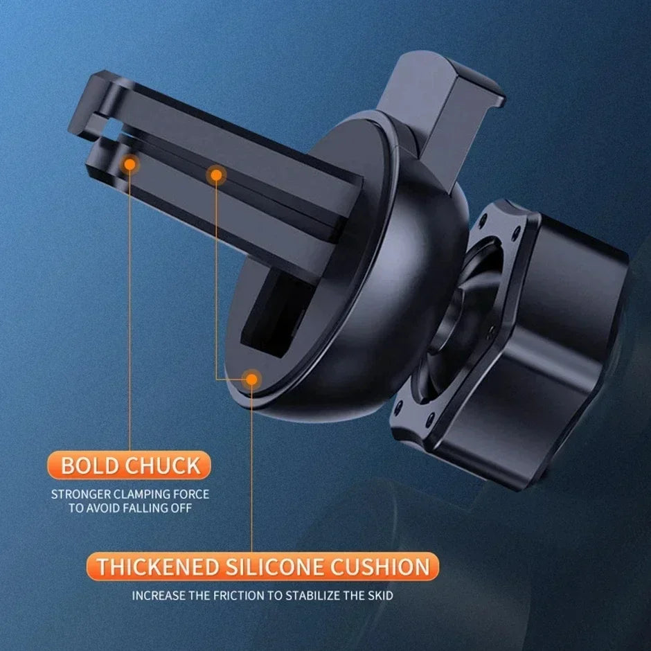 Magnetic Wireless Car Charger Mount with Automatic Sensor and 15W Fast Charging for Phones