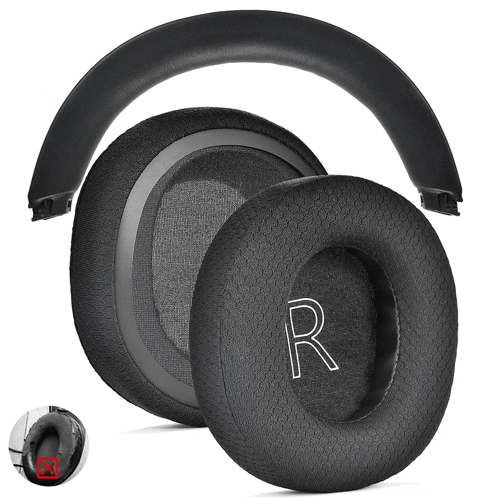 Replacement Memory Foam Ear Pads for Xbox Series X S One and PC Headphones Mesh Protein Covers