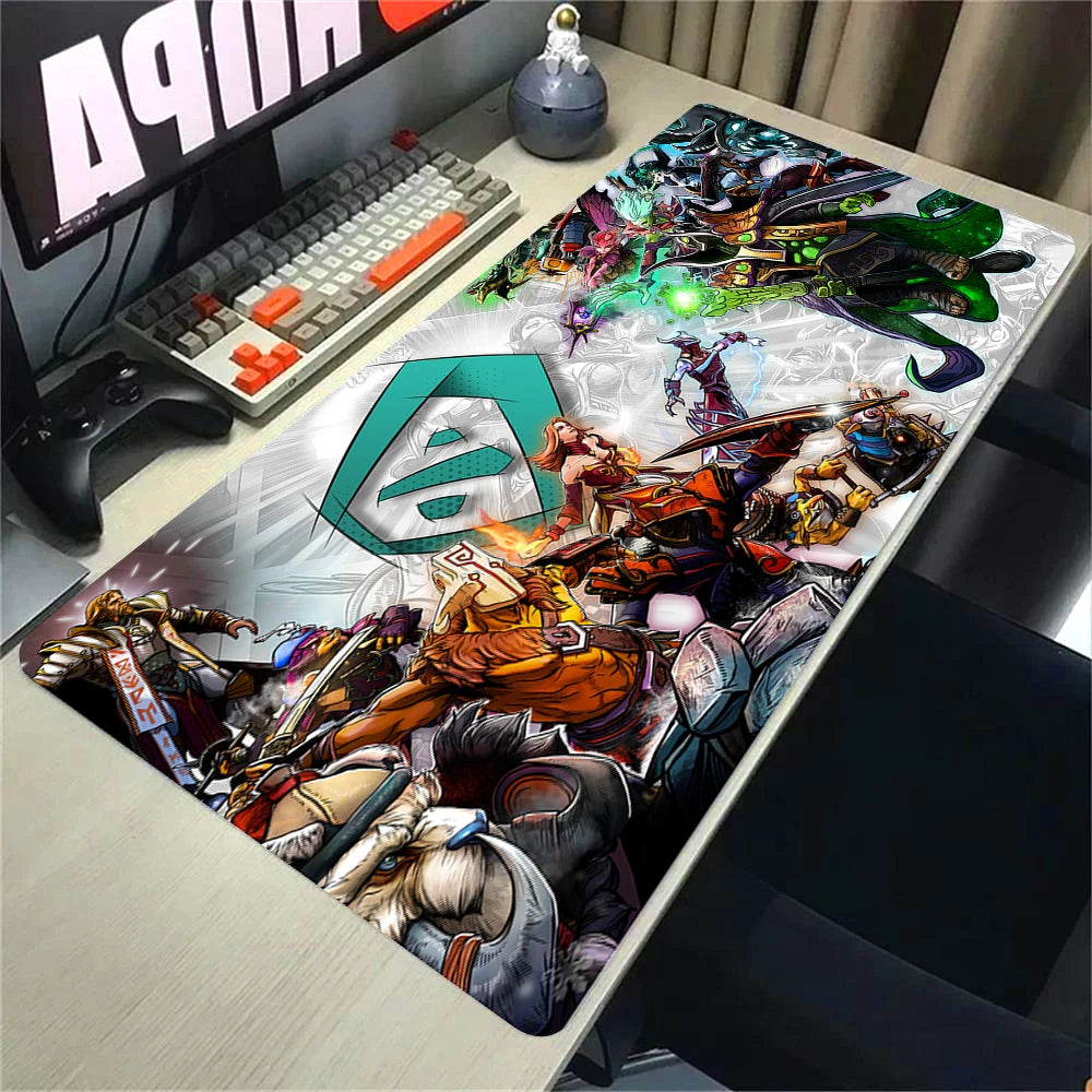XXL Non-slip Rubber Gaming Mouse Pad with Stitched Edges for Desk and Keyboard 90x40cm