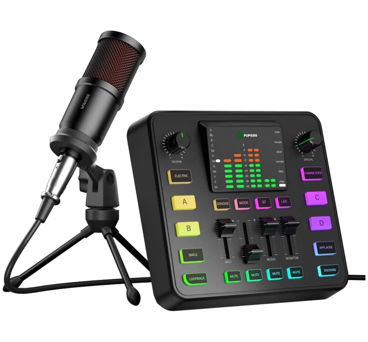 Professional Podcast Equipment Bundle with Audio Mixer and Microphone for Live Streaming
