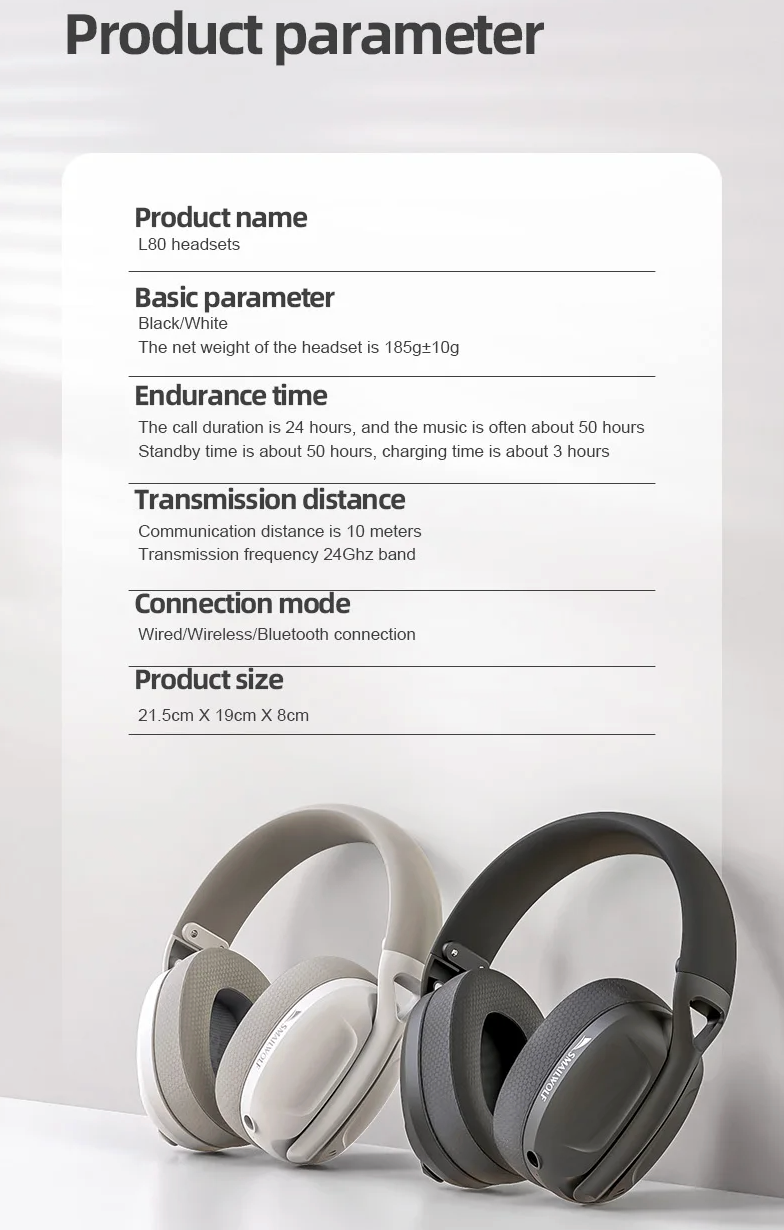 Wireless Bluetooth Three Mode Gaming Headset with Microphone and Lightweight Design