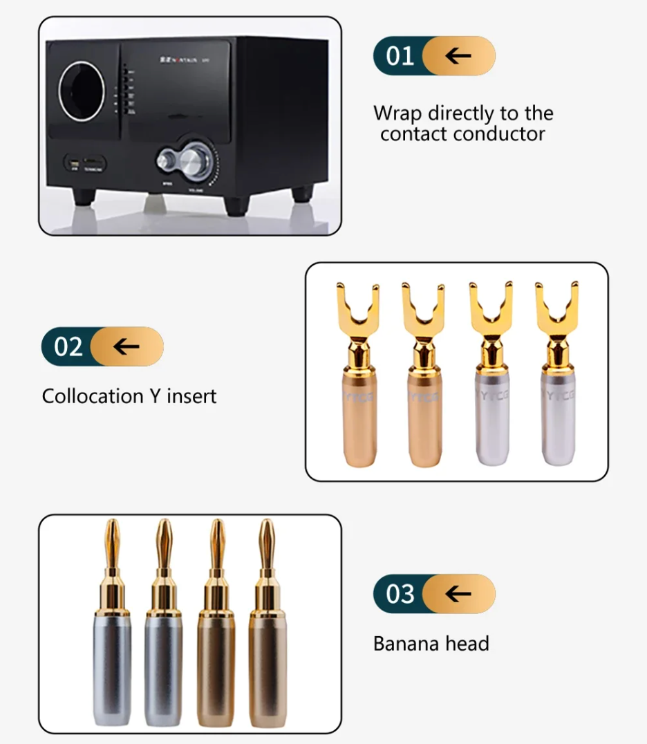 5N Oxygen Free Copper HiFi 2 Core Speaker Cable for Amplifiers and Home Audio Systems