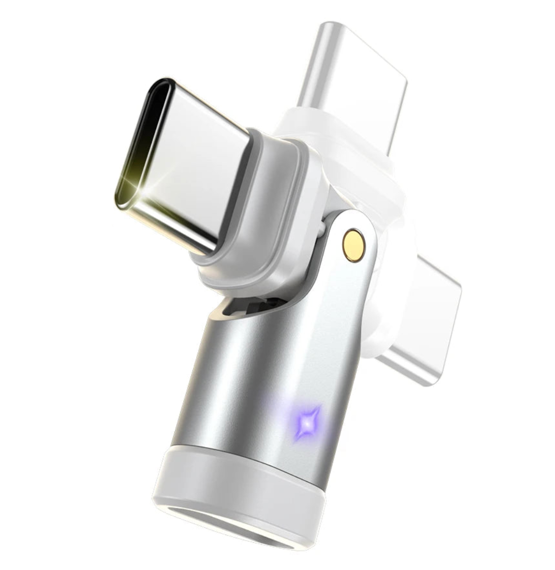 240W USB C Fast Charging Male to Female Converter Adapter with 180 Degree Elbow Design