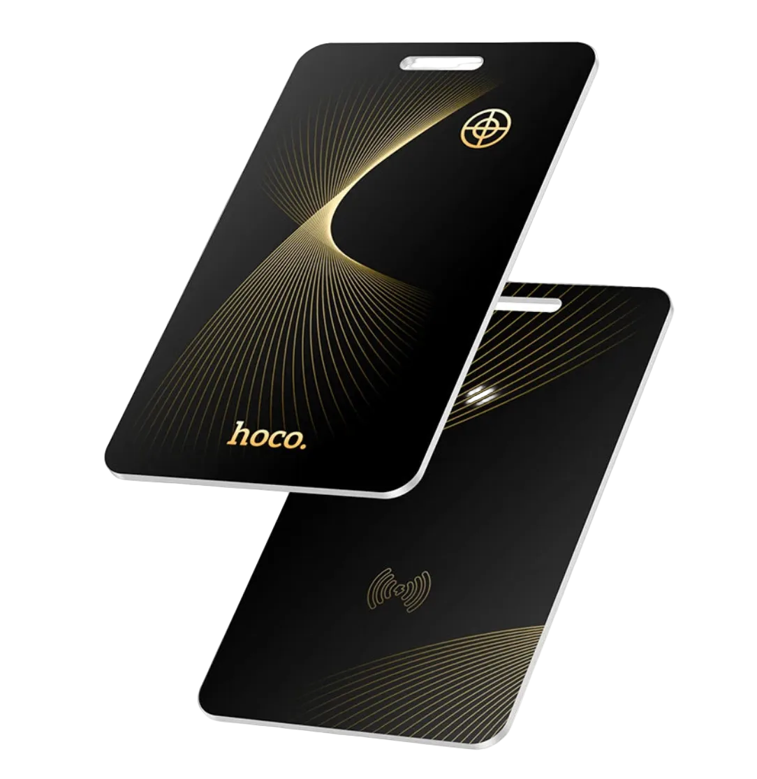 Ultra-Thin Waterproof Smart Tracker Card with Wireless Charging for Wallets iOS and Android Devices