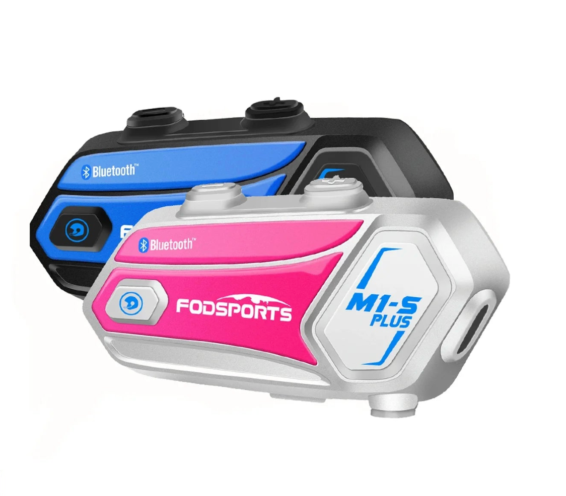 Motorcycle Helmet Bluetooth Intercom Headset with Music Sharing FM Radio Supports 8 Riders