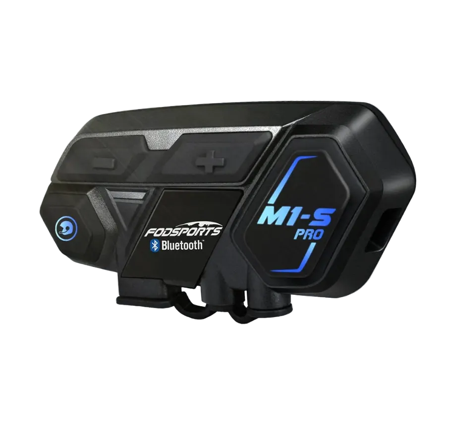 Motorcycle Helmet Bluetooth Intercom Headset Waterproof with 2000M Range for 8 Riders Communication