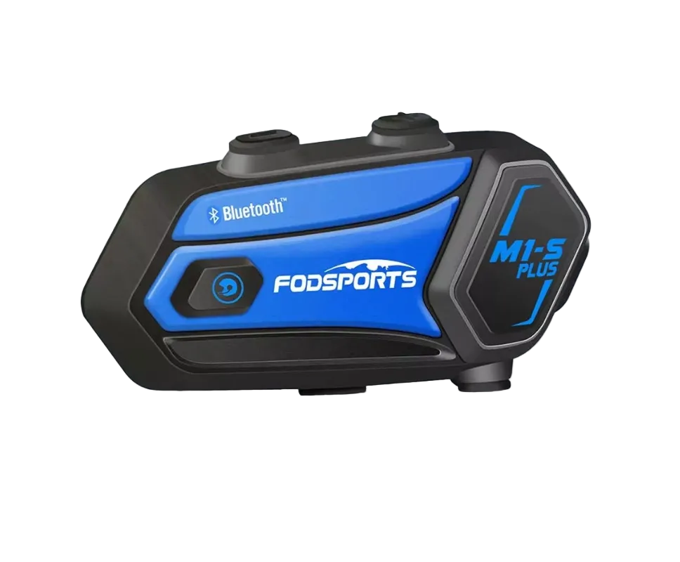 Motorcycle Bluetooth Helmet Intercom Headset with Music Sharing FM Radio and 8 Rider Connection