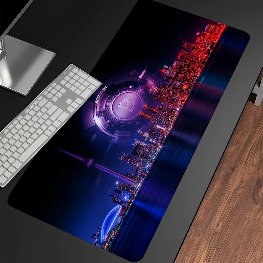 Large Anti-Slip Gaming Mouse Pad with Comfortable Wrist Support and Durable Stitched Edges
