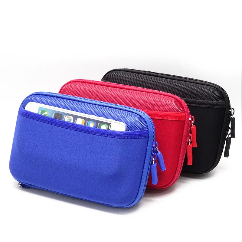 Water Resistant Digital Gadgets Storage Bag Travel Organiser Case for Power Banks HDD Cables Cards