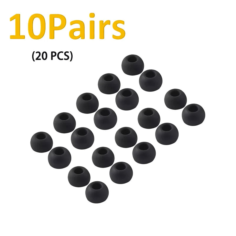 Soft Silicone In-Ear Earbud Tips Replacement Set for Wired and Wireless Earphones