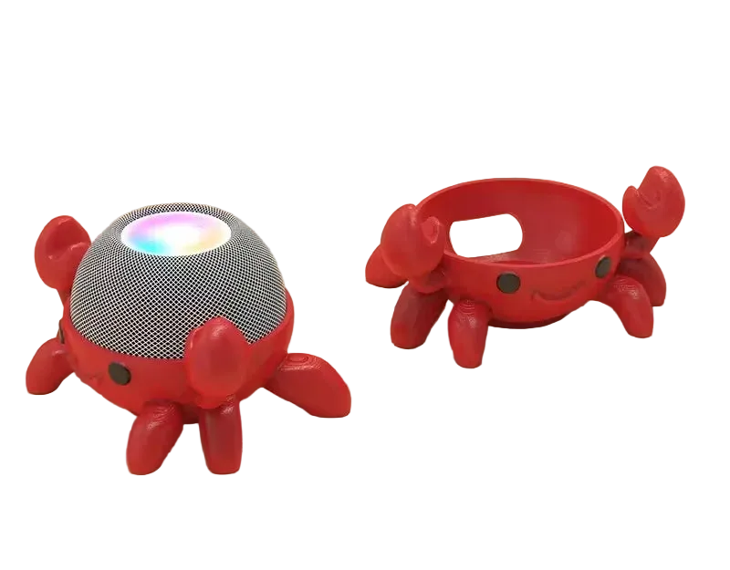 Crab Shaped Smart Speaker Stand for Echo Dot 4th and 5th Gen Home and Office Desk Accessory