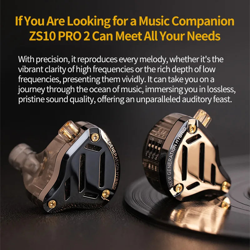Premium Metal In-Ear Monitor Earphones with 4-Level Tuning and Detachable Cable for Studio Sound