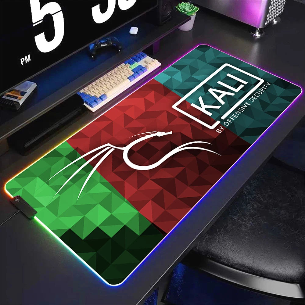 RGB LED Gaming Mouse Pad XXL Large Waterproof Desk Mat with Non Slip Base and Soft Surface