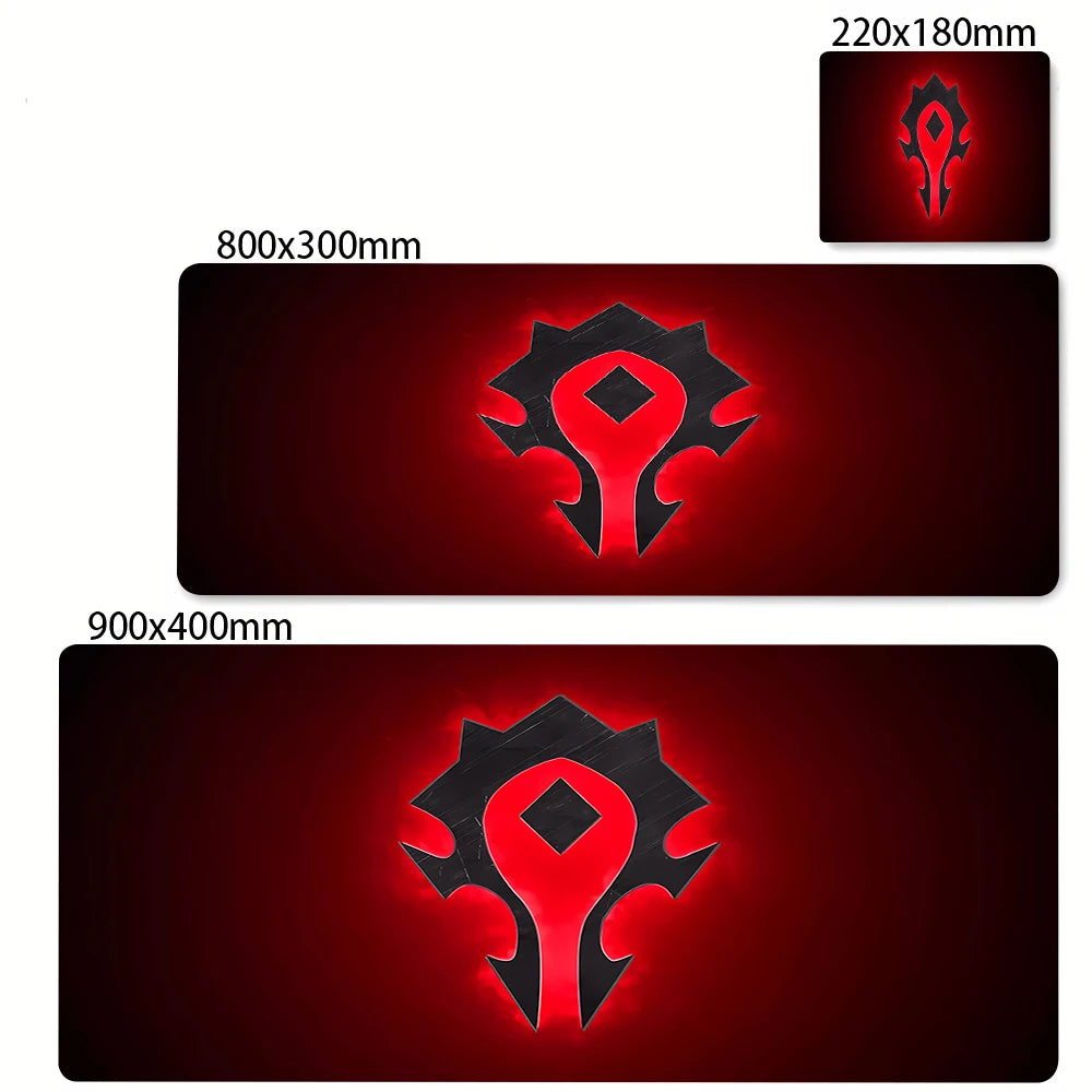 Extended Non-slip Gaming Mouse Mat with Wrist Support for Desk and Keyboard, Multiple Sizes Available
