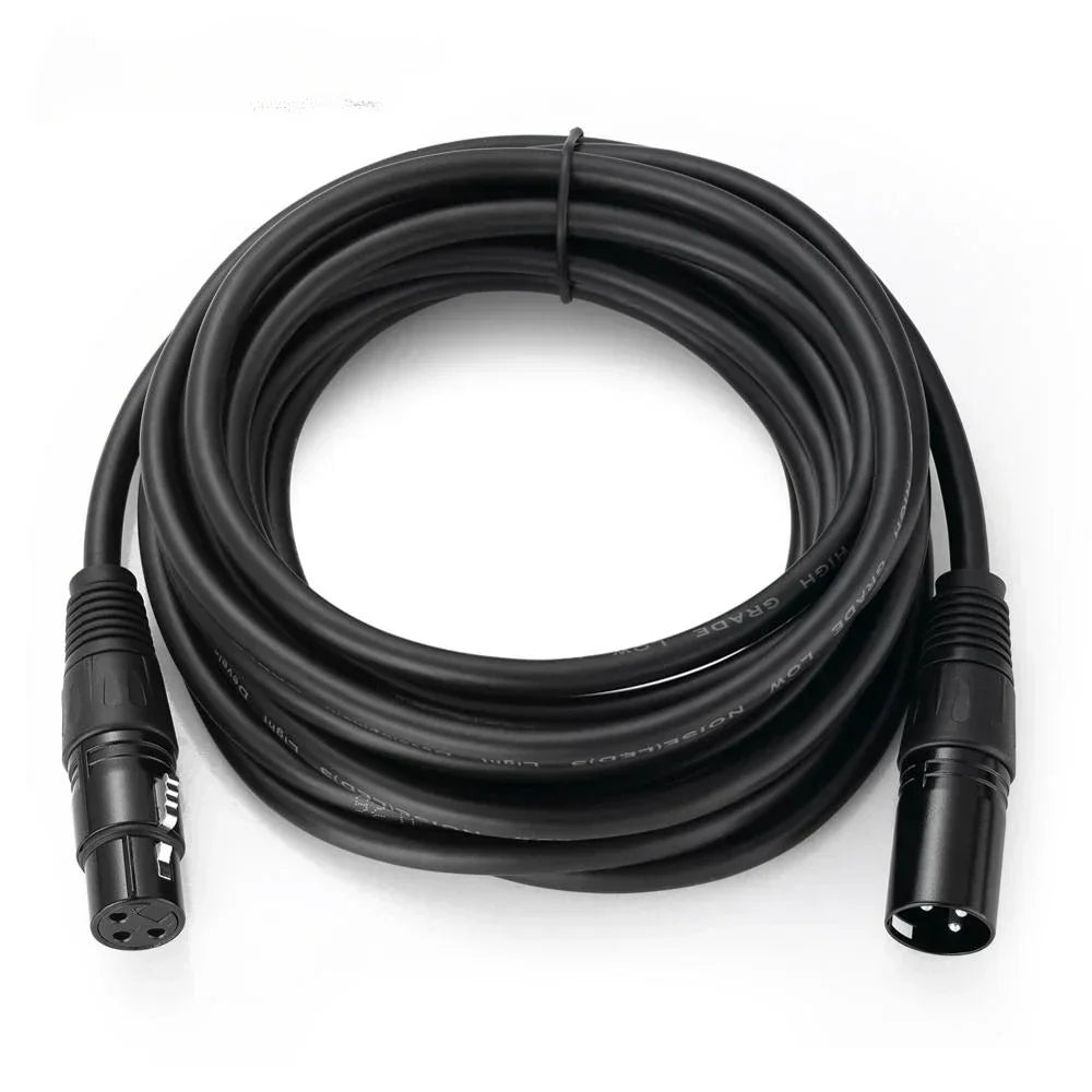 BSN XLR Audio Cable 3-Pin Male to Female Shielded OFC Mic Lead for Mixer, Amplifier & Studio Use