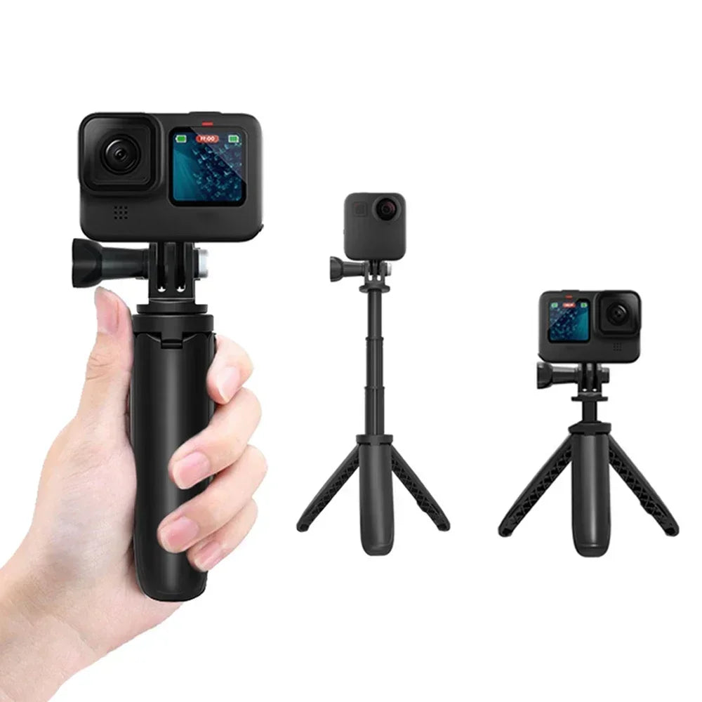 Portable Retractable Handheld Tripod Stand for Sports and Outdoor Photography Cameras and GoPro