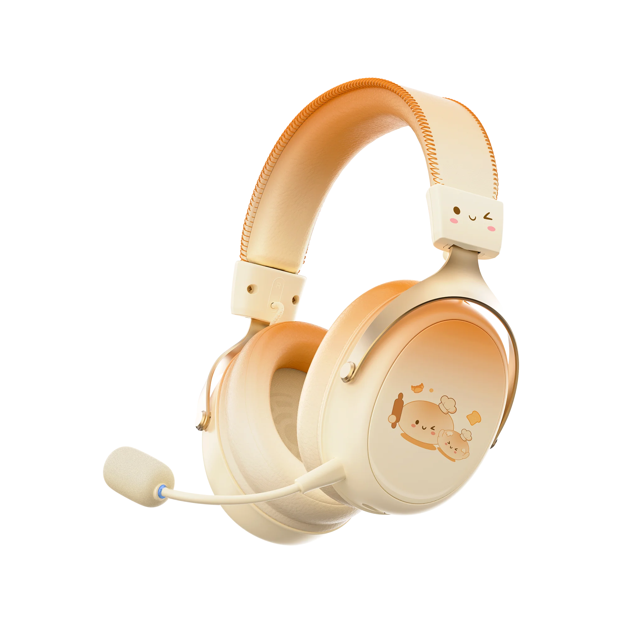 Quad-Mode Wireless Gaming Headset with 7.1 Surround Sound, Detachable Mic and 53mm Drivers