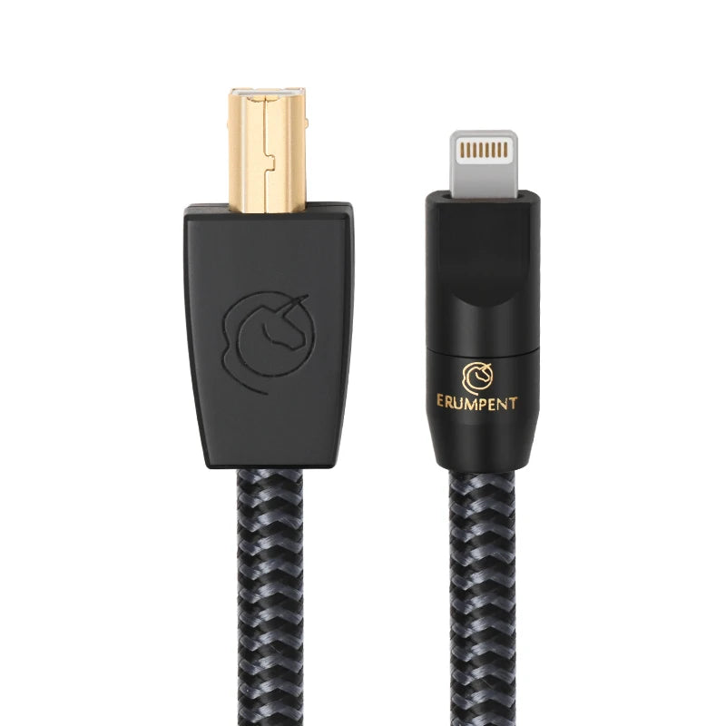 Premium HiFi USB OTG Audio Cable Type A to B OCC Shielded Cord for DAC and Sound Card