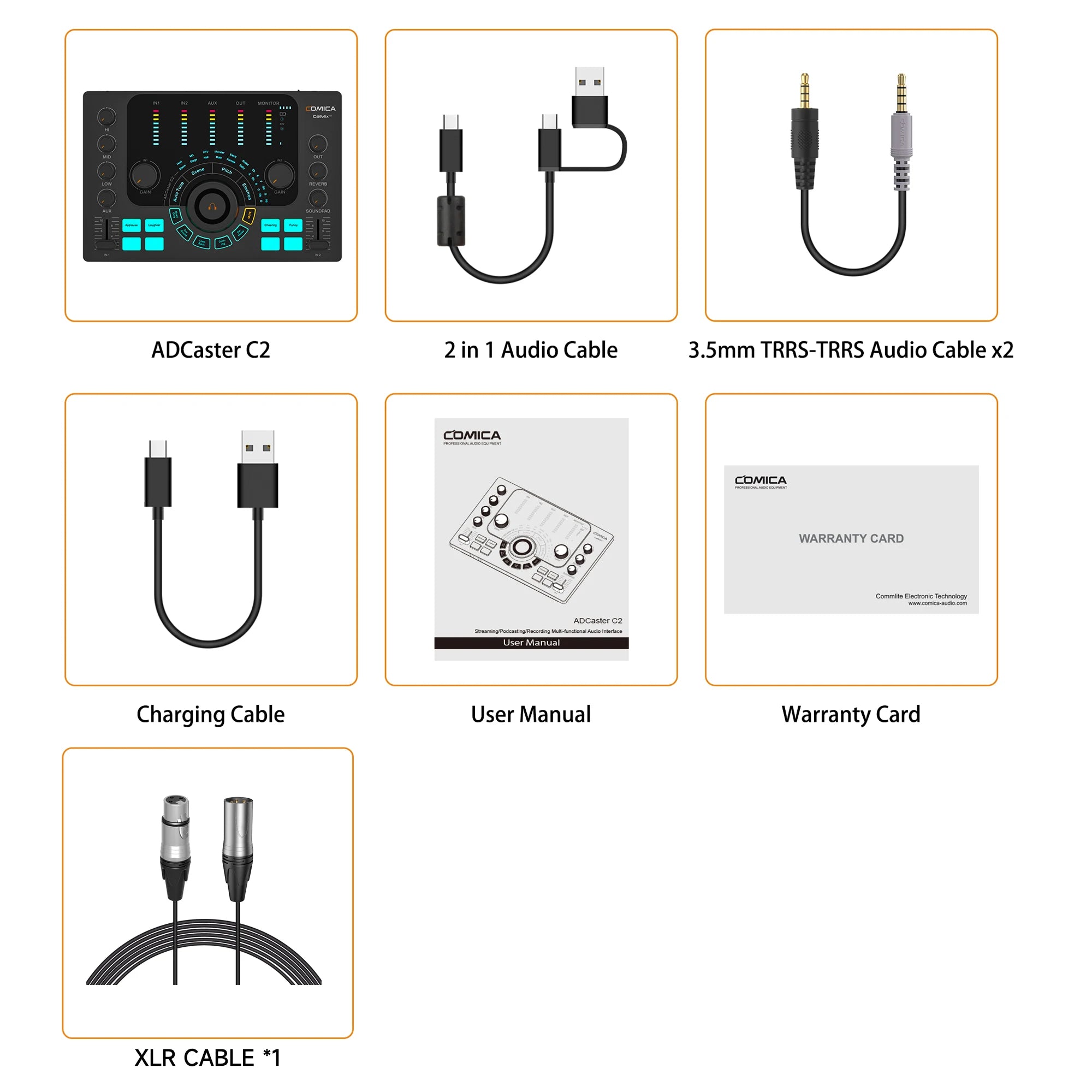 Professional Audio Interface Sound Card and DJ Mixer for Podcasting, Streaming and Recording