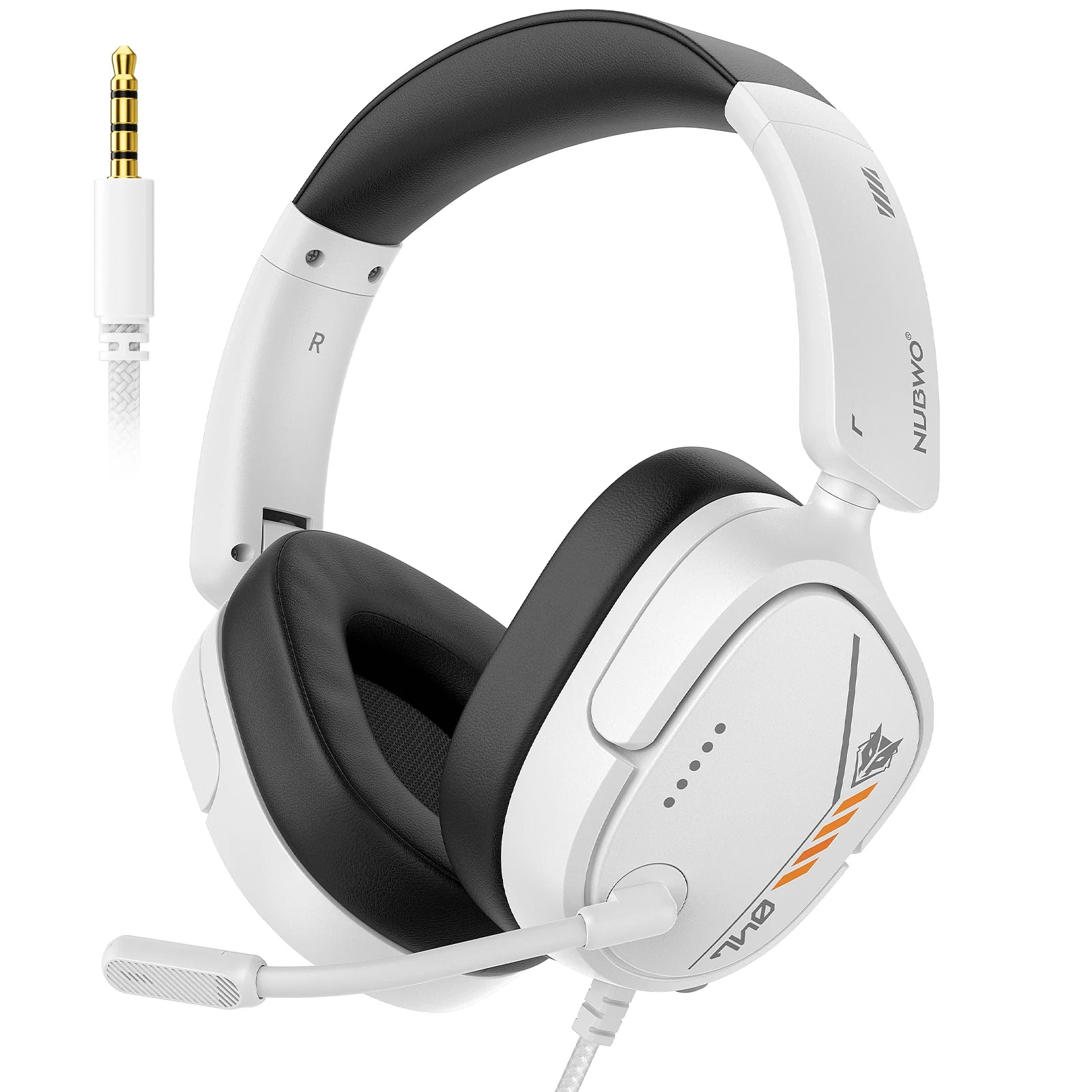 Lightweight Gaming Headset with Clear Mic and 3.5mm Audio Jack for Console and PC