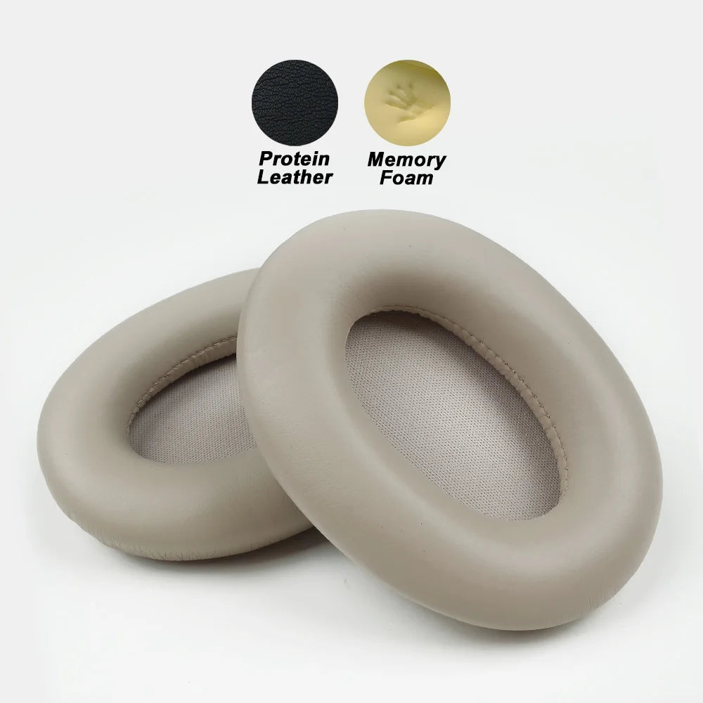 Premium Replacement Memory Foam Protein Leather Earpads Cushions for Over-Ear WH-1000XM3 Headphones