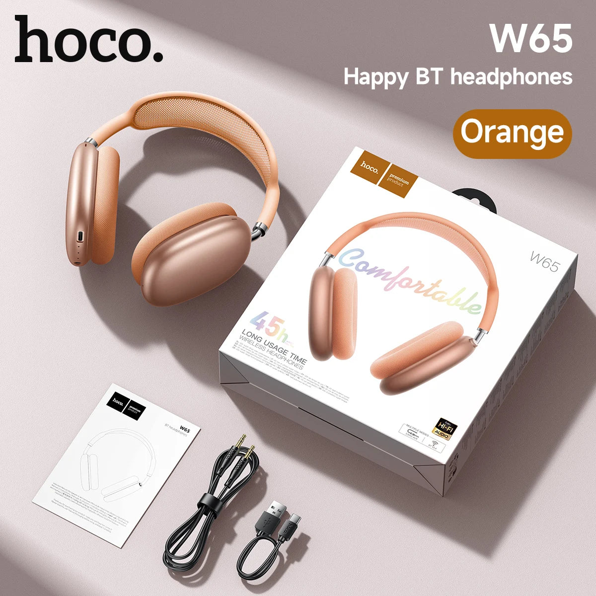 Over Ear Wireless Headphones with HiFi Sound, Bluetooth Connectivity and Long Battery Life