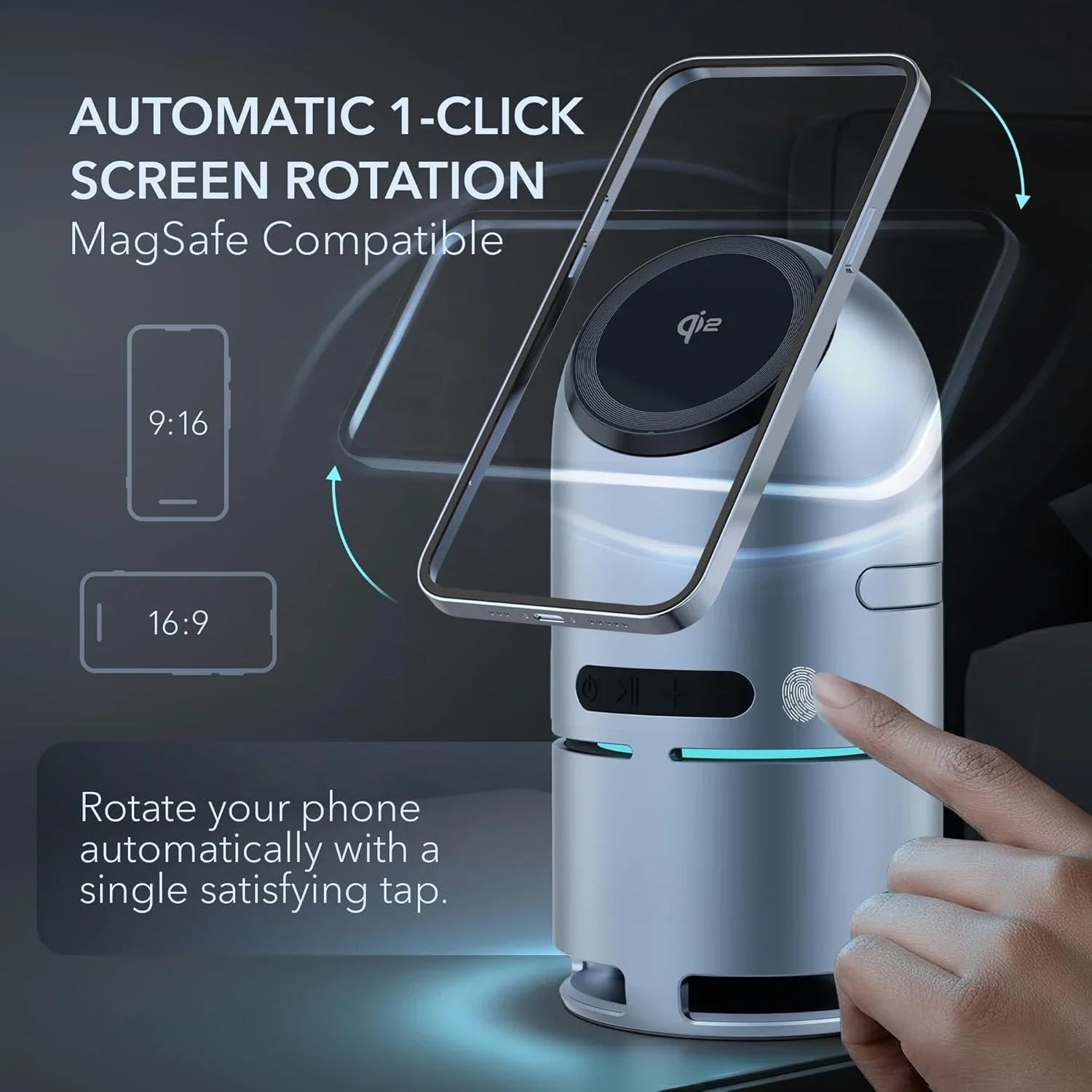 Magnetic 3 in 1 Wireless Charger and Bluetooth Speaker for iPhone, Apple Watch and AirPods