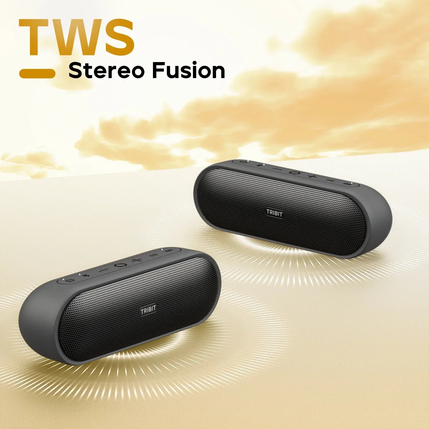 Portable Bluetooth Speaker 30W Waterproof Wireless Stereo with 24-Hour Playtime and Deep Bass