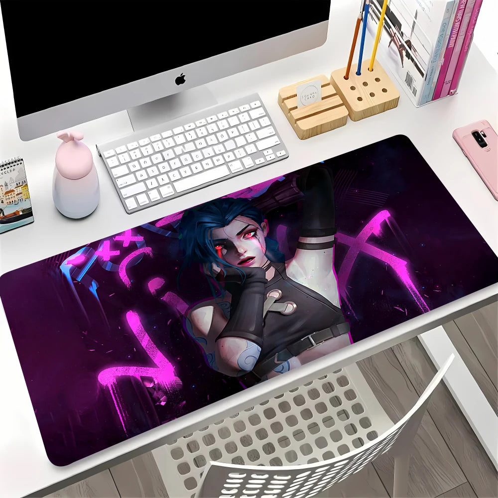 XXL Extended Gaming Mouse Mat with Anti-slip Rubber Base, Durable Edge, Desk Protection 90x40cm