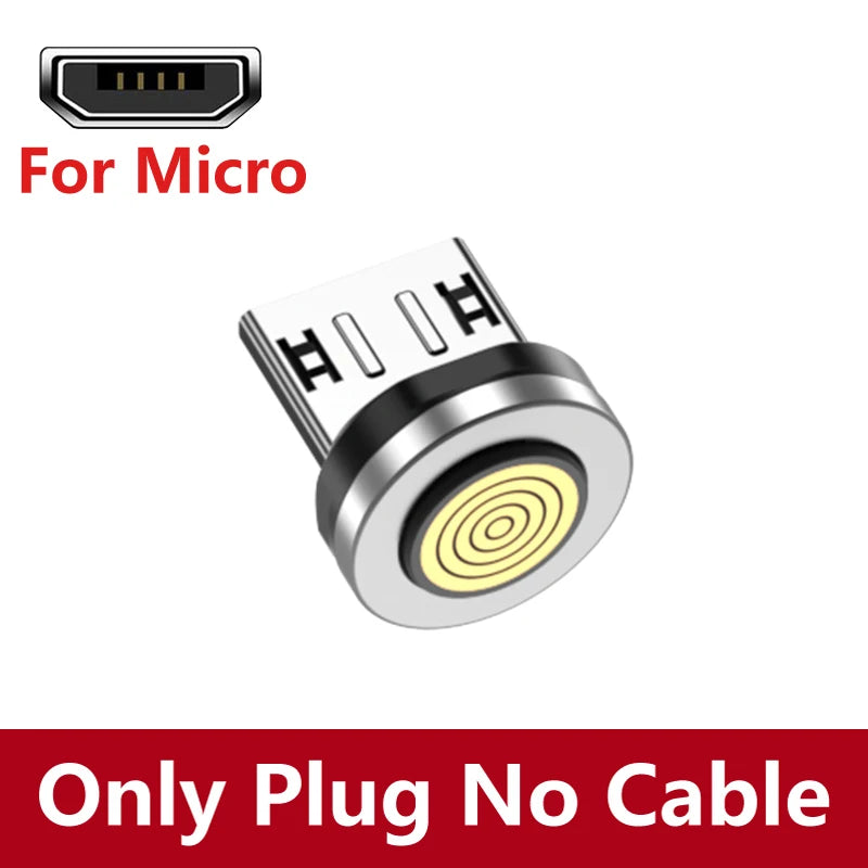 540 Degree Magnetic Fast Charging USB Type C Cable with 5A PD100W Power and 3 Tips