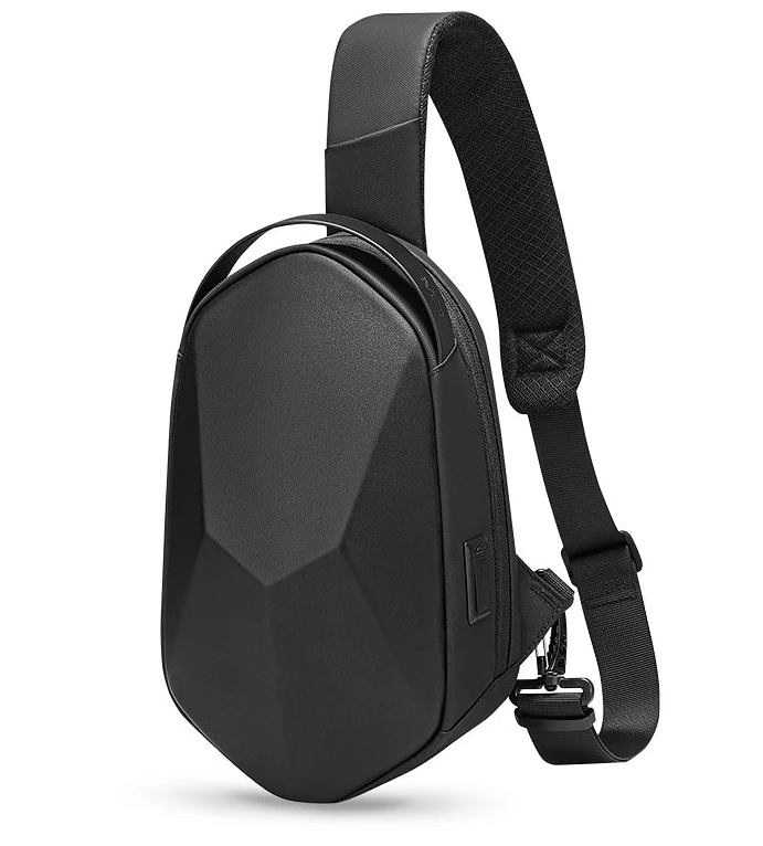 Water Resistant Crossbody Sling Bag with USB Charging and Anti-Theft Design for Tablets and Travel