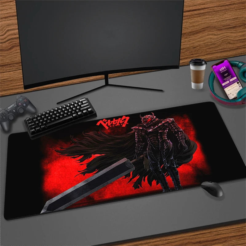 XXL Non-slip Rubber Mouse Mat for Gaming and Office | Extra Large Desk Pad with Stitched Edges