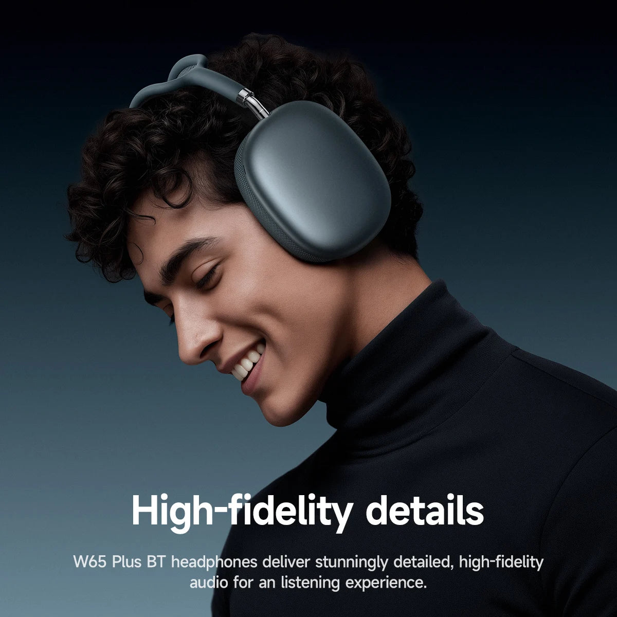 Wireless Over-Ear Headphones with Active Noise Cancelling Bluetooth and HiFi Sound