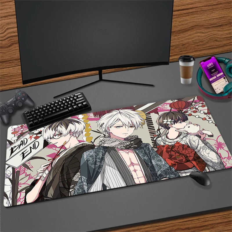 Large Anime Gaming Mouse Pad Non-Slip Rubber Mat for Keyboard and Desk, Multiple Sizes Available