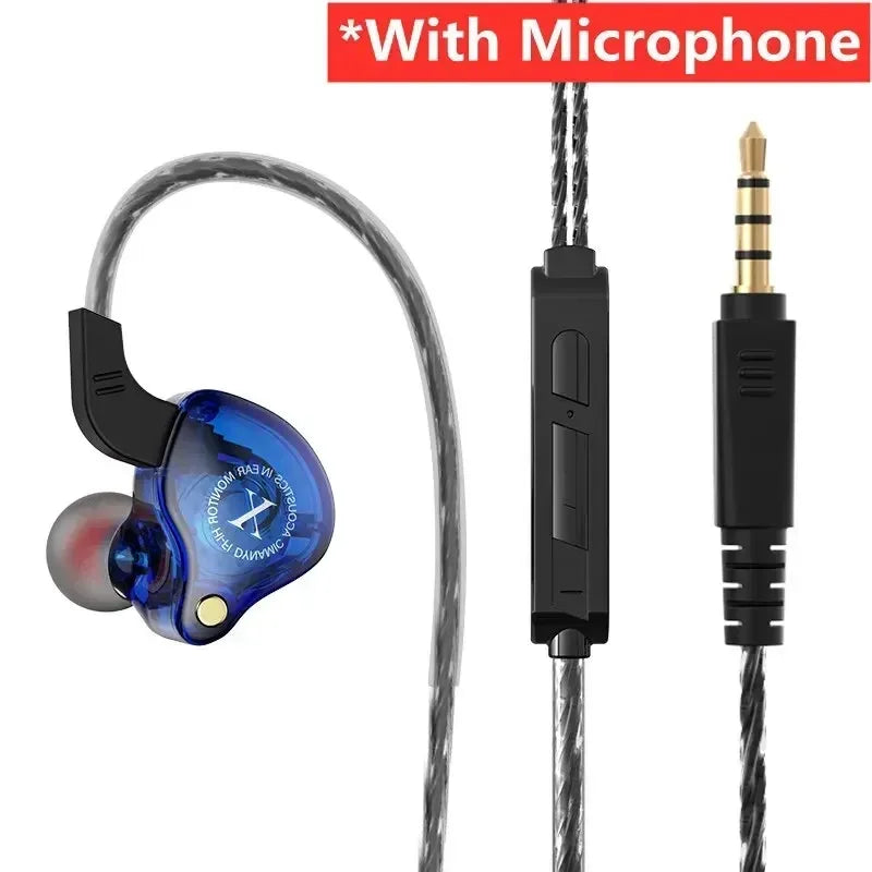 Dynamic Wired Gaming Earphones with Deep Bass and Noise Cancelling In Ear Headset Mic