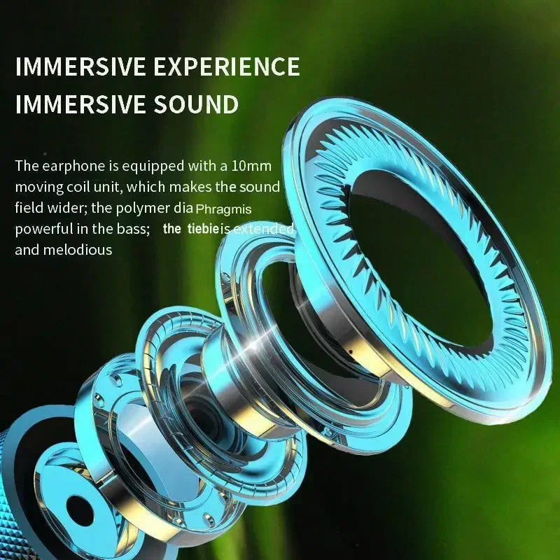 K58 Wireless Bluetooth 5.3 Neckband Earphones with Mic, LED Display, and Noise Cancelling